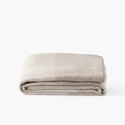 Coffrets Cadeaux|Plaids Et Couvre-lits|Carré Blanc Plaid Adret beige
