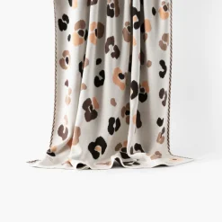 Coffrets Cadeaux|Carré Blanc Plaid coton maille jacquard Ysée ivoire