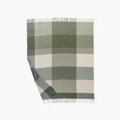 Coffrets Cadeaux|Coffrets Cadeaux|Carré Blanc Plaid laine et cachemire Alpage kaki