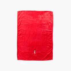 Accessoires|Carré Blanc Plaid polaire Mes Rêves rouge tendre