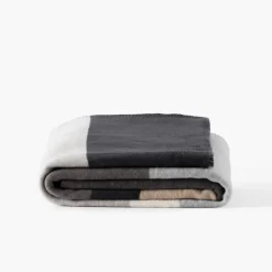 Coffrets Cadeaux|Plaids Et Couvre-lits|Carré Blanc Plaid Tignes gris