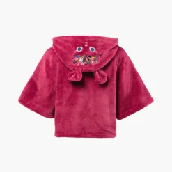 Robes De Chambre|Carré Blanc Poncho enfant Kittyful Cassis