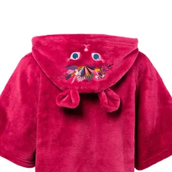 Robes De Chambre|Carré Blanc Poncho enfant Kittyful Cassis