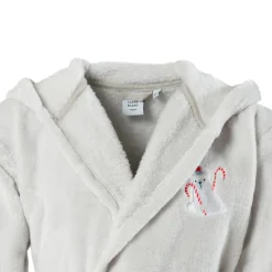 Robes De Chambre|Carré Blanc Robe de chambre bébé polaire à capuche Artica perle