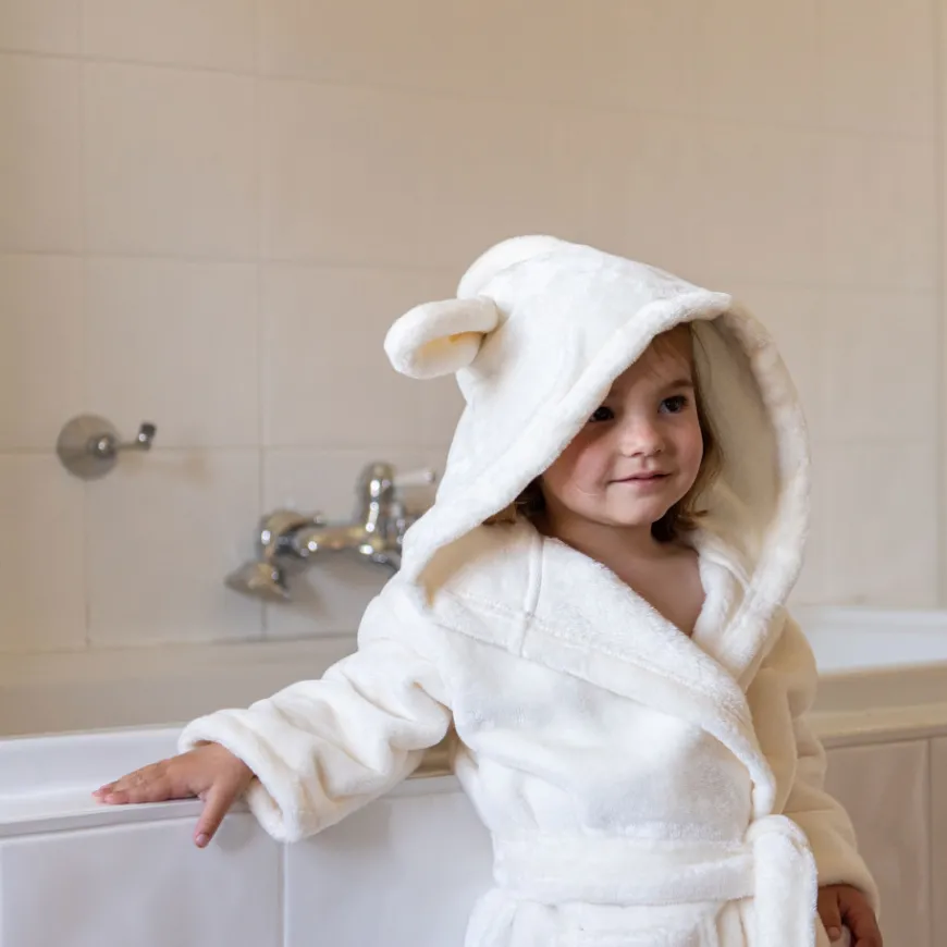 Robes De Chambre|Carré Blanc Robe de chambre enfant Féeries Ivoire