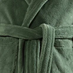 Robes De Chambre|Carré Blanc Robe de chambre enfant polaire à capuche Dinotopi vert feuille