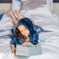 Robes De Chambre|Carré Blanc Robe de chambre enfant polaire à capuche Océanos