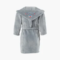 Robes De Chambre|Carré Blanc Robe de chambre enfant polaire à capuche Beachful acier
