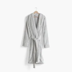 Coffrets Cadeaux|Robes De Chambre Femme|Carré Blanc Robe de chambre polaire col châle femme Equinoxe tourterelle