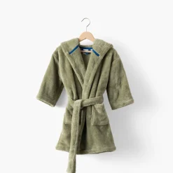 Robes De Chambre|Carré Blanc Robe de chambre polaire Playful kaki