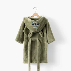 Robes De Chambre|Carré Blanc Robe de chambre polaire Playful kaki