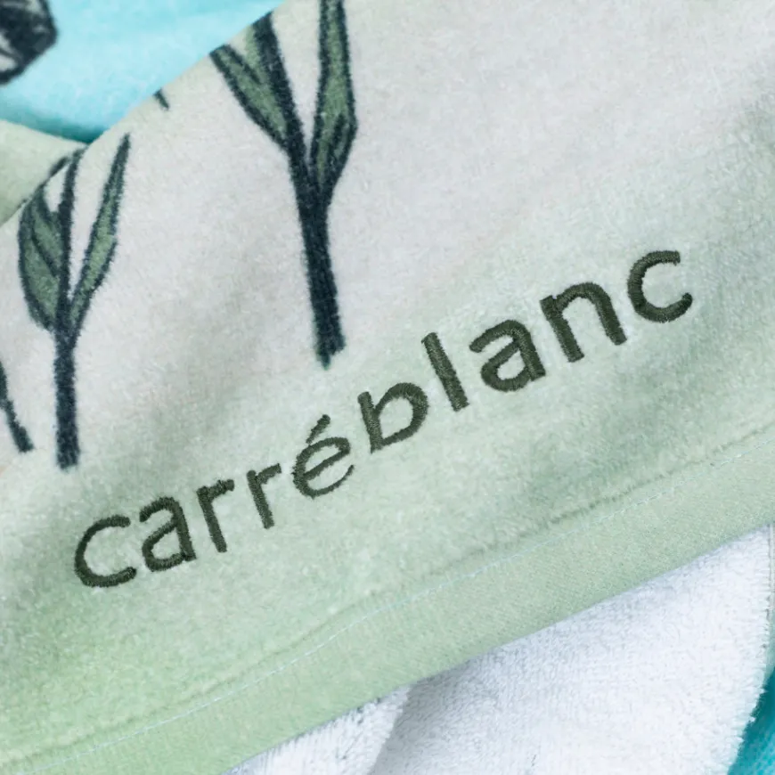 La Plage|Carré Blanc Sac de plage imprimé Dinotopi