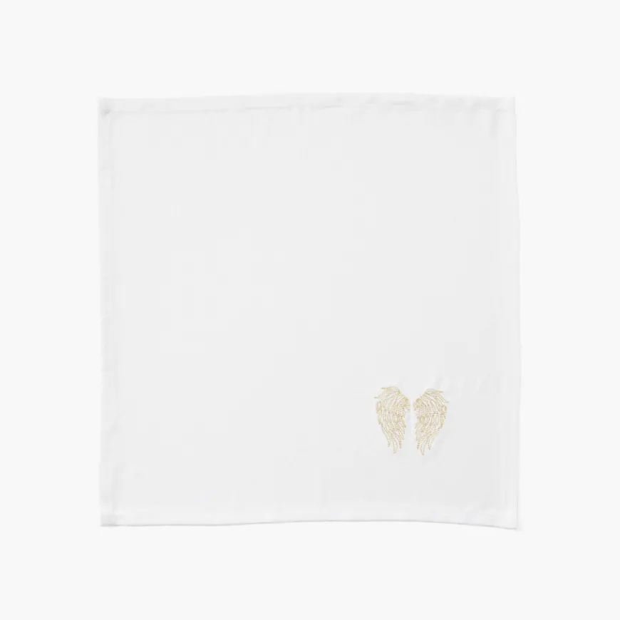 Serviettes De Table|Coffrets Cadeaux|Carré Blanc Serviette de table coton Angel