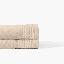 Serviettes De Toilette|Carré Blanc Serviette de toilette bouclette de coton biologique Source naturel