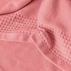 Serviettes De Toilette|Carré Blanc Serviette de toilette bouclette de coton biologique Source pétale