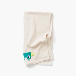 Serviettes De Toilette|Carré Blanc Serviette de toilette bouclette de coton Crocoful