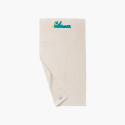 Serviettes De Toilette|Carré Blanc Serviette de toilette bouclette de coton Crocoful