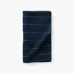 Serviettes De Toilette|Carré Blanc Serviette de toilette coton Hypnotic marine