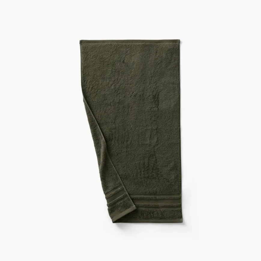 Serviettes De Toilette|Carré Blanc Serviette de toilette coton Lola II vert kaki