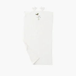 Serviettes De Toilette|Nouveautés Bébénew|Carré Blanc Serviette de toilette coton Xmasful ivoire