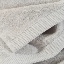 Serviettes De Toilette|Carré Blanc Serviette de toilette coton Artica perle