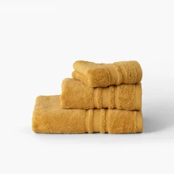 Serviettes De Toilette|Carré Blanc Serviette de toilette coton Lola II miel