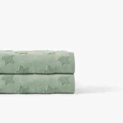 Serviettes De Toilette|Nouveautés Bébénew|Carré Blanc Serviette de toilette coton Monjour eucalyptus