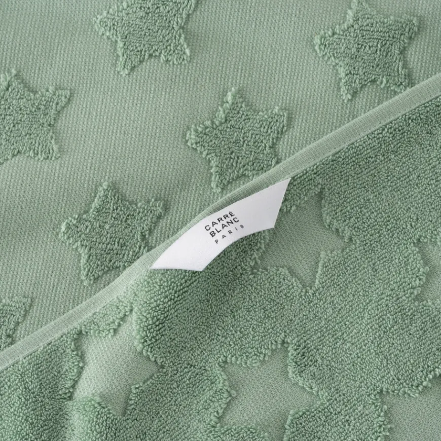 Serviettes De Toilette|Nouveautés Bébénew|Carré Blanc Serviette de toilette coton Monjour eucalyptus