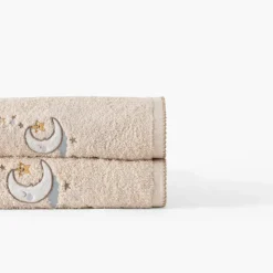 Nouveautés Bébénew|Carré Blanc Serviette de toilette coton bio Bienvenue naturel