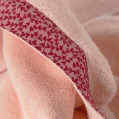 Serviettes De Toilette|Carré Blanc Serviette de toilette coton biologique Dessine blush