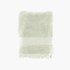 Serviettes De Toilette|Carré Blanc Serviette de toilette coton biologique Anya tilleul