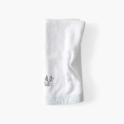 Serviettes De Toilette|Carré Blanc Serviette de toilette coton bio Jardine blanc