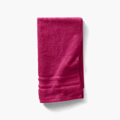 Serviettes De Toilette|Carré Blanc Serviette de toilette coton Lola II framboise