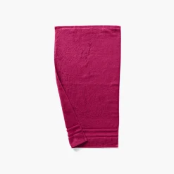 Serviettes De Toilette|Carré Blanc Serviette de toilette coton Lola II framboise
