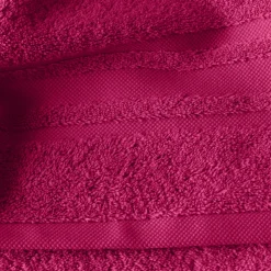 Serviettes De Toilette|Carré Blanc Serviette de toilette coton Lola II framboise