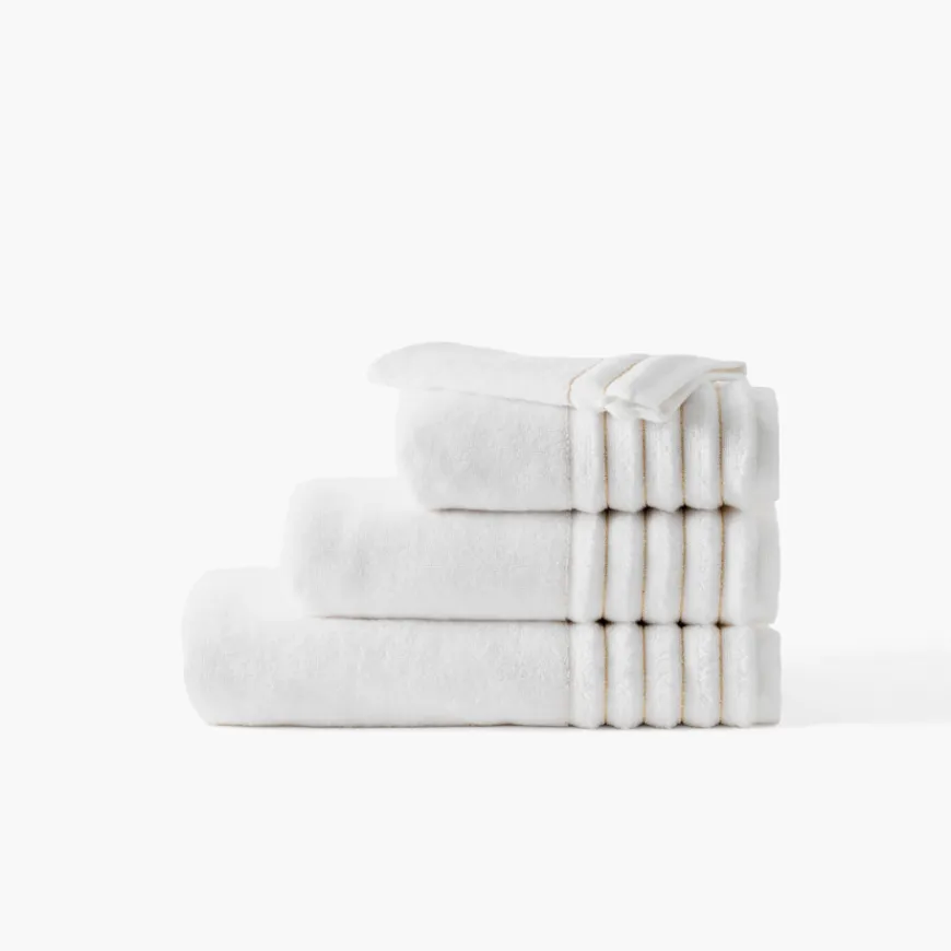 Coffrets Cadeaux|Serviettes De Toilette|Carré Blanc Serviette de toilette coton Mon Ange blanc