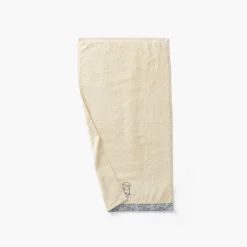 Serviettes De Toilette|Carré Blanc Serviette de toilette coton bio Dandine paille