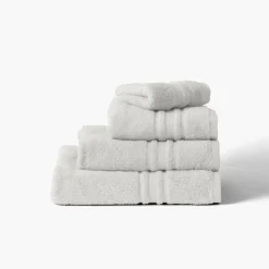 Serviettes De Toilette|Carré Blanc Serviette de toilette coton Lola II perle