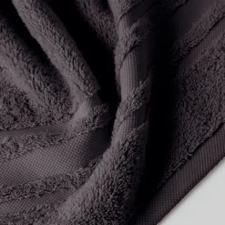 Serviettes De Toilette|Carré Blanc Serviette de toilette coton Lola II anthracite