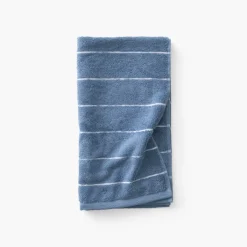 Serviettes De Toilette|Carré Blanc Serviette de toilette coton Hypnotic Indigo