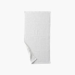 Serviettes De Toilette|Carré Blanc Serviette de toilette coton bio Quadro blanc