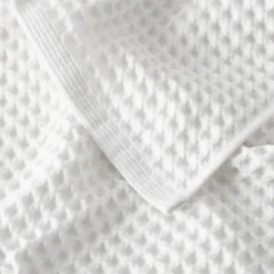Serviettes De Toilette|Carré Blanc Serviette de toilette coton bio Quadro blanc