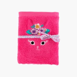 Serviettes De Toilette|Carré Blanc Serviette de toilette coton Beachful fuchsia