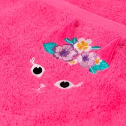 Serviettes De Toilette|Carré Blanc Serviette de toilette coton Beachful fuchsia