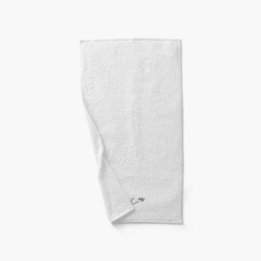 Serviettes De Toilette|Carré Blanc Serviette de toilette coton et viscose de bambou Eloges blanc