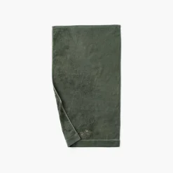 Serviettes De Toilette|Carré Blanc Serviette de toilette coton et viscose de bambou Silvalys vert forêt