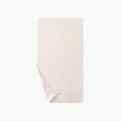 Serviettes De Toilette|Carré Blanc Serviette de toilette coton bio Bienvenue nude