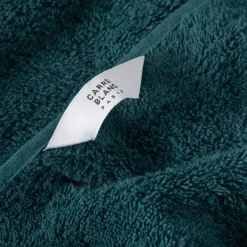 Serviettes De Toilette|Carré Blanc Serviette de toilette coton Eclats bleu pétrole