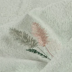 Serviettes De Toilette|Carré Blanc Serviette de toilette coton et viscose de bambou Pampa II jade