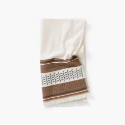Serviettes De Toilette|Carré Blanc Serviette de toilette coton Eclipse écru